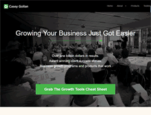 Tablet Screenshot of caseygollan.com